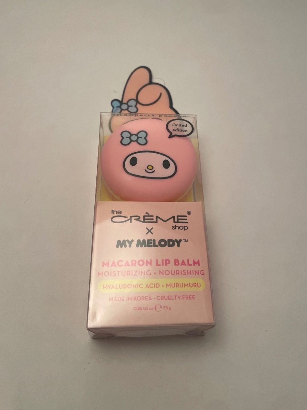 The Crème Shop X My Melody Sanrio Macaron Lip Balm Strawberry Banana NEW
